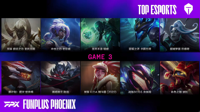 🎮LPL战报:TES鏖战三局力克FPX,锁定常规赛头名