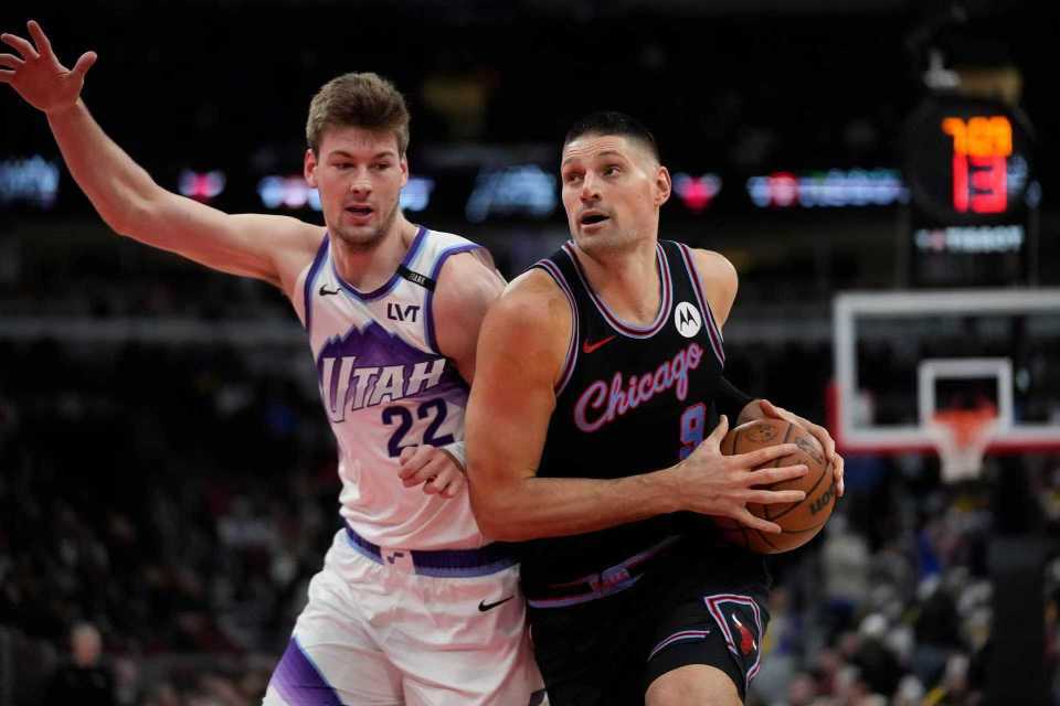 百家乐入口-武切维奇35+7+5准绝杀公牛险胜爵士 森萨博43分生涯新高